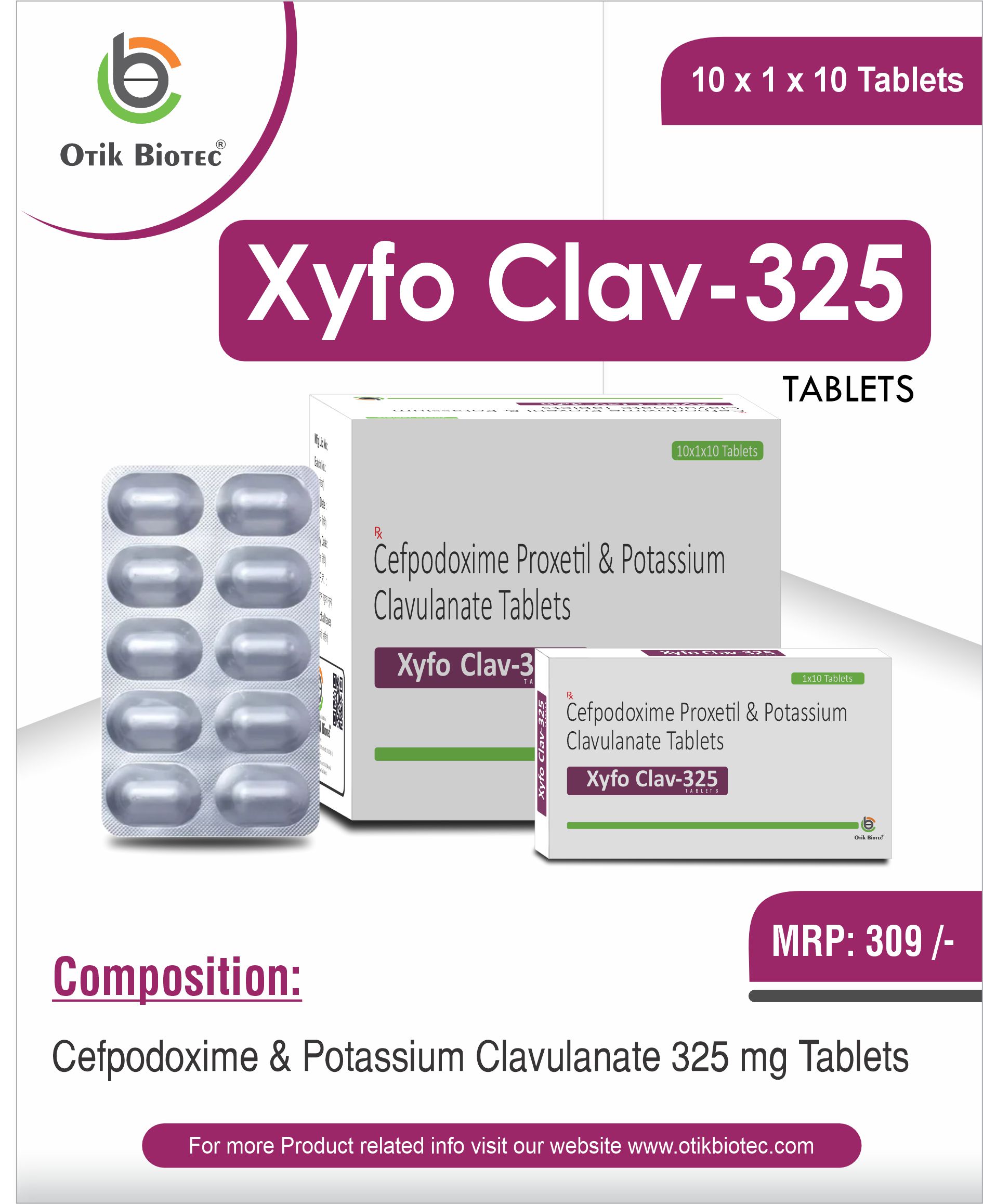 XYFO CLAV-325 Tablets
